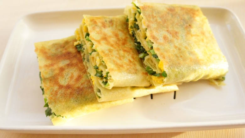 菜煎饼韭菜鸡蛋馅