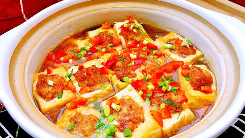 客家美味酿豆腐青菜煲