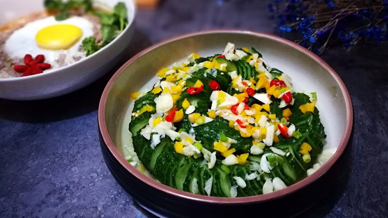 厨房挑战+素菜蓑衣黄瓜