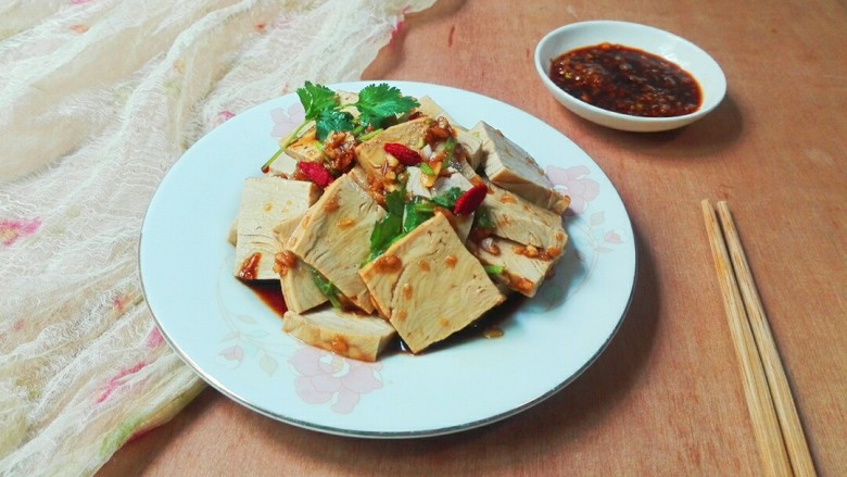 厨房挑战素菜香菜枸杞麻油香糕