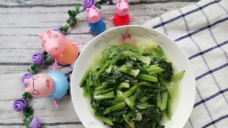 厨房挑战素菜清炒春菜