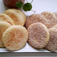 芝麻玉米面白糖饼