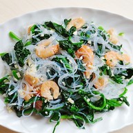 海米菠菜拌粉丝