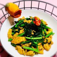 茼蒿炒鸡蛋
