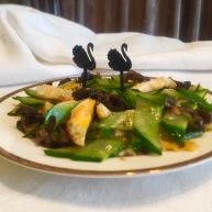 厨房挑战素菜鸡蛋木耳炒青瓜