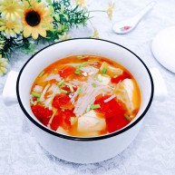 番茄金针菇汤