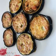香煎茄子什锦饼
