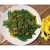 虫草花炒荷兰豆