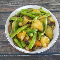 四季豆烧茄子