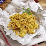 一朵开了花的菇  油炸椒盐金针菇