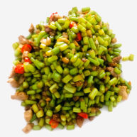 蒜苔炒肉末
