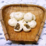 芽菜猪肉馅包子