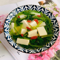 菠菜豆腐汤