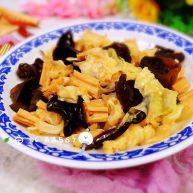 木耳腐竹炒白菜