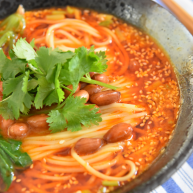 料理达人教你做重庆小面，又麻又辣又香！