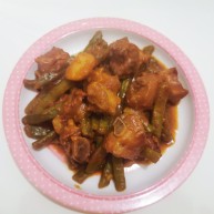 四季豆烧排骨