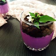 奥利奥紫薯奶热饮