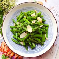 芥末芦笋拌百合