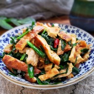 韭菜炒豆腐