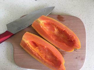 11、美人汤（木瓜炖燕窝）,去尾部 在从中间切