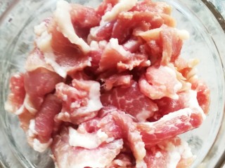 2、粉丝猪肉片,猪肉切片