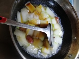 10、红烧冬瓜,放水，味极鲜