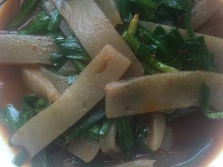 5、炒磨芋,OK，盛盘。