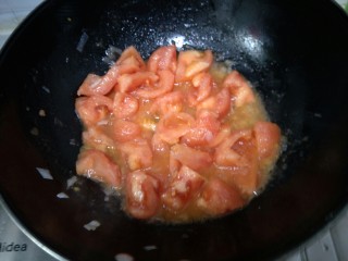 7、西红柿疙瘩汤,炒西红柿