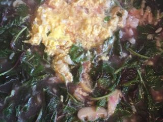 12、红黑磨云香蛋泡饭,待鸡蛋九分熟关火