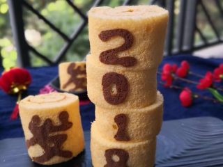17、“发财”蛋糕卷～2018专属,特别的祝福给特别的自己，还有你们哟！