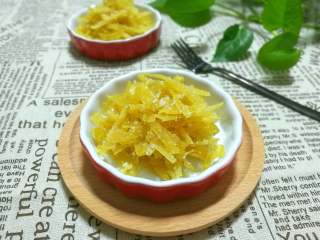 17、糖渍柚皮丝,成品图