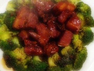 20、菜谱#五花肉扣西兰花#(创建于22/11~2017),美味啊。