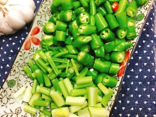 3、农家小炒肉,青椒芹菜切段