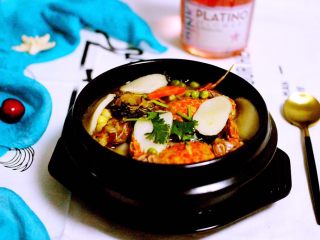 16、海鲜烩年糕,成品一