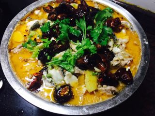 8、家庭版水煮活鱼,成品图独照????????