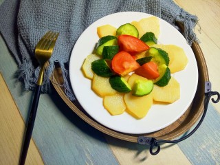 12、圆土豆+减脂土豆素菜盘,土豆我个人是非常喜欢吃的，总是喜欢拿来做很多美食，今天跟大家分享的是减脂期间的美食！