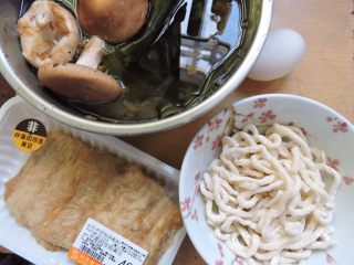 1、日式乌龙面,食材