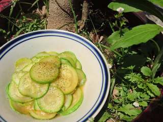 8、素炒瓜片,出锅后瓜片会继续熟软出汁，趁热吃~