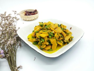 14、#甜味#农家小炒 南瓜与南瓜叶的相遇,南瓜的甜,面,南瓜叶的清香,都等不及拍照了。