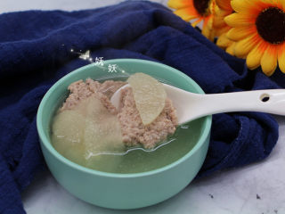 12、雪梨肉饼汤,成品