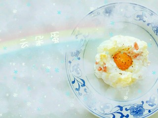 5、培根芝士云朵蛋,成品图
