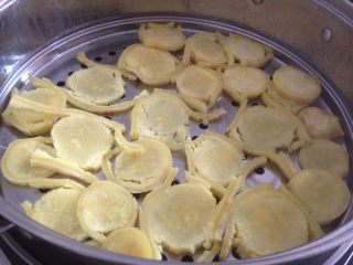 2、红薯汤圆,隔水蒸6、7分钟