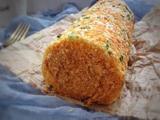 23、香葱肉松面包卷(65度汤种法),来个近照