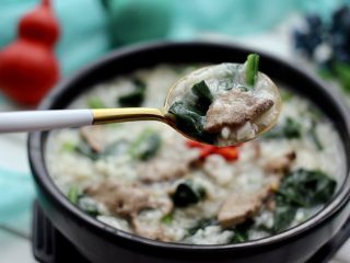 15、生滚菠菜猪肝羹,开始享用了、诱惑到你木有
