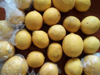 2、冰糖炖柠檬#健康美颜餐#,把柠檬用盐搓一下，洗干净后切片