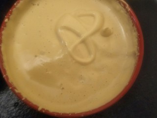 12、红糖枣泥蛋糕,提起打蛋头可以划一个“8”就ok了啊