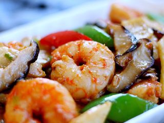 20、做年货 家宴小炒 爆汁虾仁冬笋,成品图。