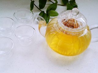 3、罗汉果茶, 盖盖焖十分钟。