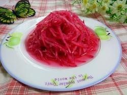 5、糖醋萝卜丝,5.拌匀后装盘！