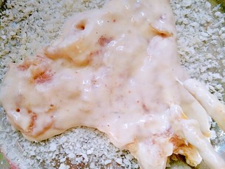 7、家庭版――肯德基炸鸡排,再裹上面包糠